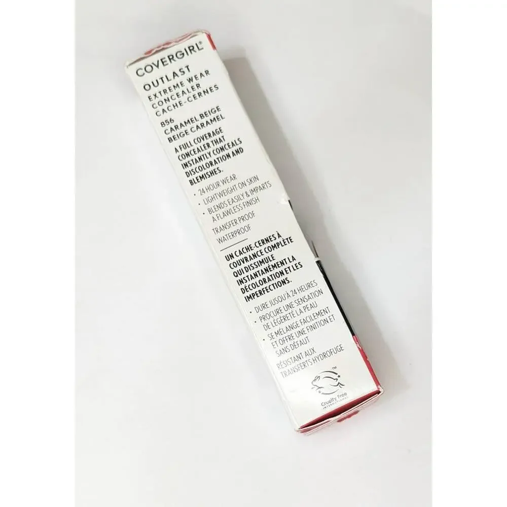 COVERGIRL Outlast Extreme Wear Concealer, Caramel Beige 856, 24HR Coverage